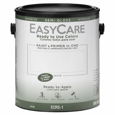 Ready To Use Colors Paint & Primer, Interior Semi-Gloss Latex, White, Gallon