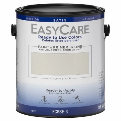 Ready to Use Colors Interior Satin Acrylic Latex Paint, Italian Straw, Gallon