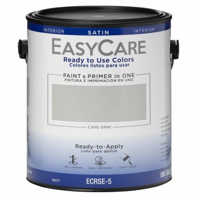 Ready To Use Colors Paint & Primer, Interior Satin Latex, Cape Gray, Gallon