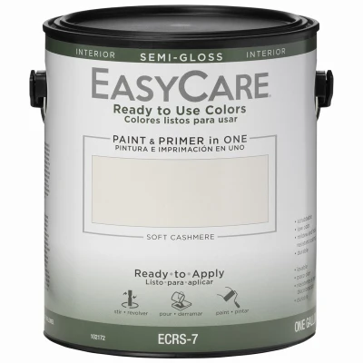 Ready To Use Colors Paint & Primer, Interior Semi-Gloss Latex, Soft Cashmere, Gallon