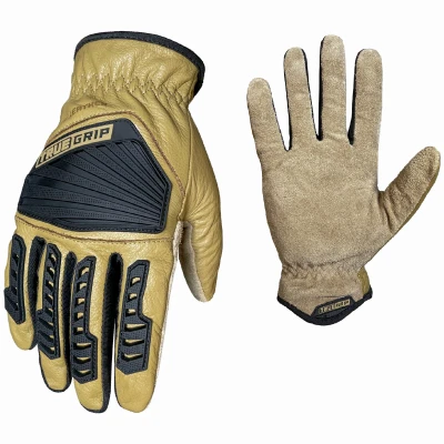 Premium Leather Hybrid Utility Gloves, Men's M