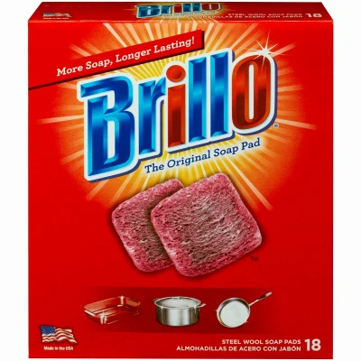 Steel Wool Soap Pads. 18-Ct.