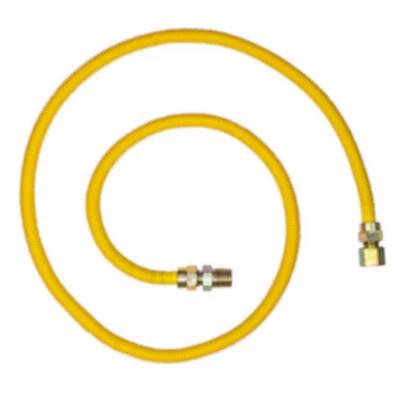 Gas Connector, 1/2 In. x 1/2 In. x 1/2 In. x 48 In.