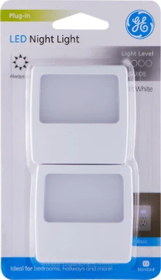 LED Flat Panel Night Lights, 2-Pk.