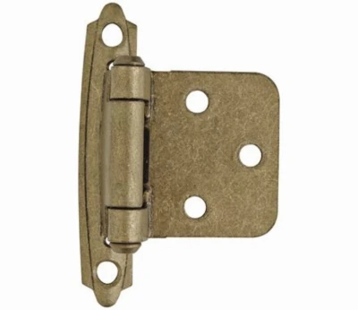 Cabinet Hinge, Self-Closing, Champagne Bronze, Variable Overlay, 2-Pk.
