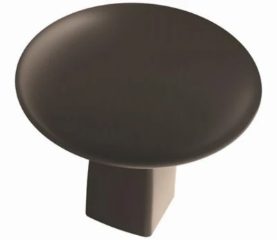 Riva Cabinet Knob, Matte Black, 1-1/4 In.