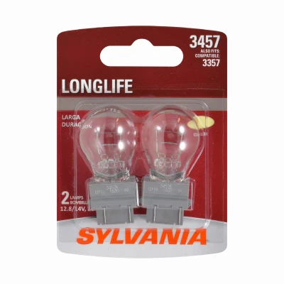 3457 Long Life Miniature Clear Bulb, 3457LL BP2, 2-Pk.