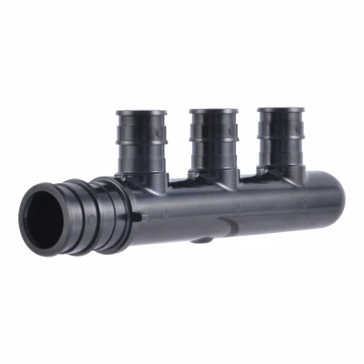 PEXA 3-Branch Multi-Port Tee Fitting, 3/4 x 1/2 In. Branches