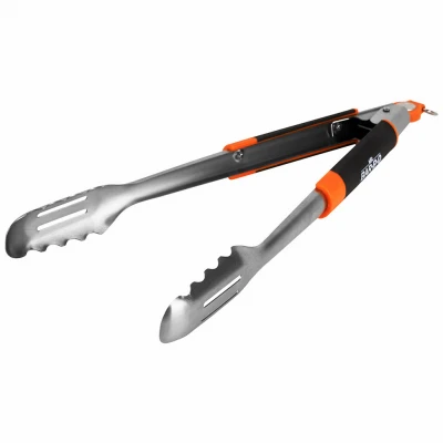 Deluxe Grill Tongs, Stainless Steel