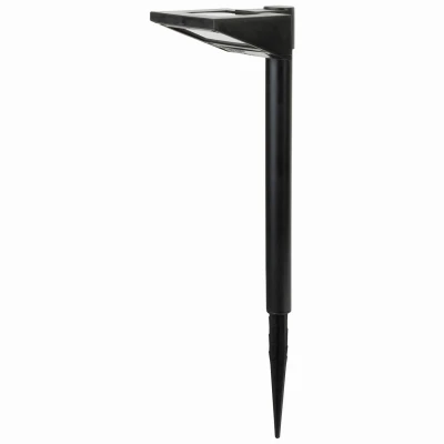 Domed Solar Stake Light, Black Plastic