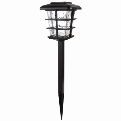 Large Solar Stake Lights, Black Metal/Plastic, 4-Pk.