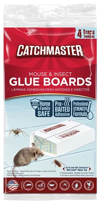Baited Mouse & Insect Glue Traps, 4-Pk.