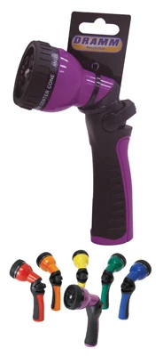 Spray Gun Hose Nozzle, 9 Patterns, Assorted Colors