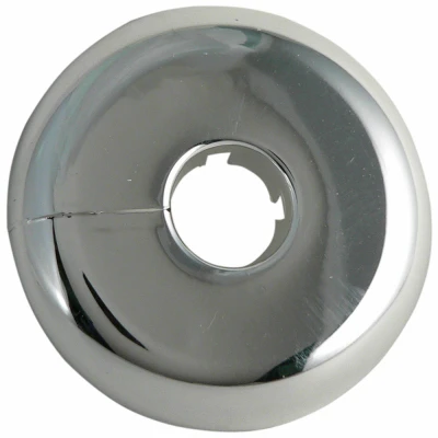Floor & Ceiling Plate Flange, Chrome Plated Plastic, For 1/2-In. Cooper