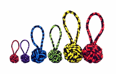 Nuts For Knots Woven Rope Dog Toy, Assorted Colors, 3.5-In.