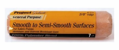 Paint Roller Cover, 7 x 3/8 In. Nap