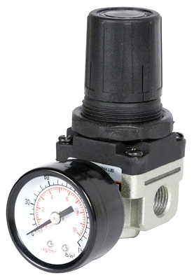 Mini Airline Regulator With Gauge, 1/4-In. FNPT