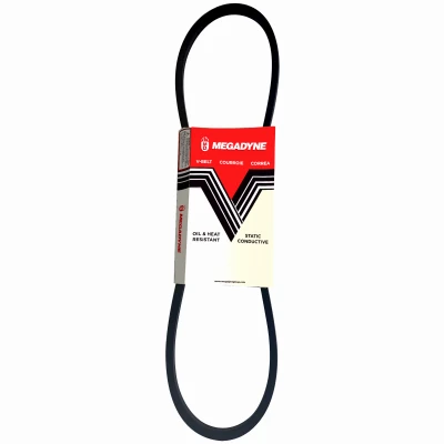 Industrial V Belt, Black Rubber, 1/2 x 18 In.