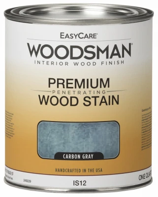 Woodsman Interior Stain, Oil Base, Carbon Gray, Qt.