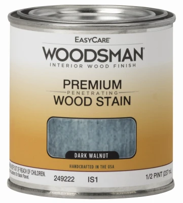 Woodsman Interior Stain, Oil Base, Dark Walnut, 1/2 Pt.