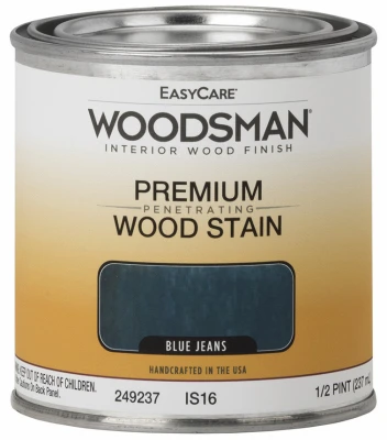 Woodsman Interior Stain, Oil Base, Blue Jeans, 1/2 Pt.
