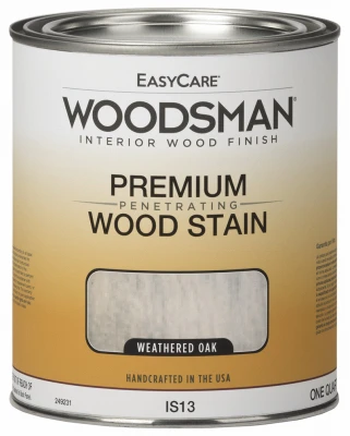 Woodsman Interior Stain, Oil Base, Weathered Oak, Qt.