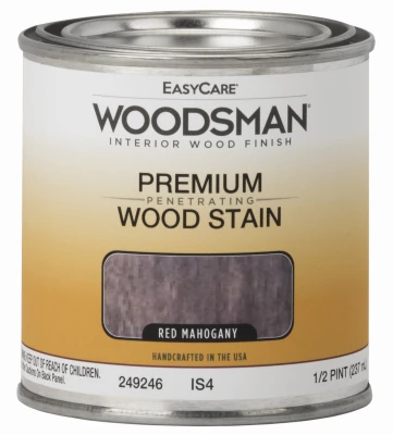 Woodsman Interior Stain, Oil Base, Red Mahogany, 1/2 Pt.