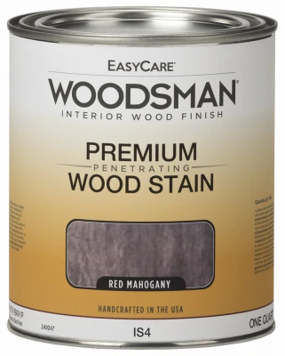 Woodsman Interior Stain, Oil Base, Red Mahogany, Qt.