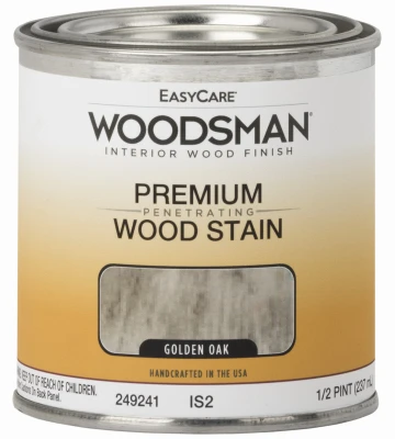 Woodsman Interior Stain, Oil Base, Golden Oak, 1/2 Pt.