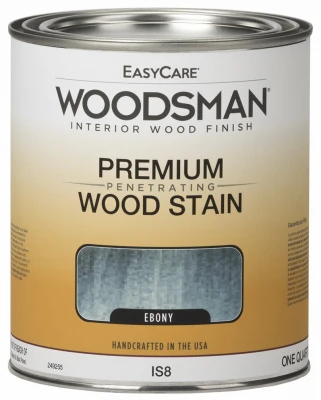 Woodsman Interior Stain, Oil Base, Ebony, Qt.
