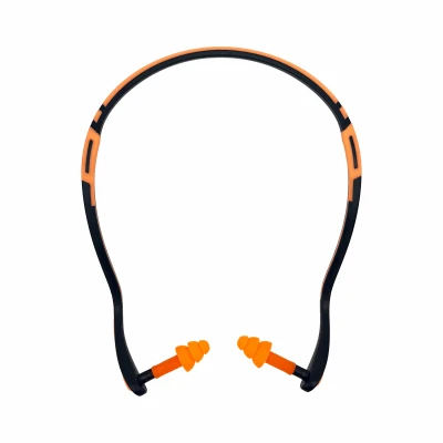 Banded Ear Plugs With Foam Caps, Pair