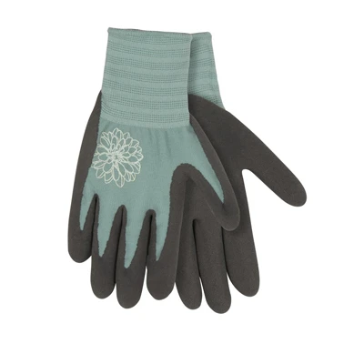 Eco‑Friendly Women's Bamboo Knit Gloves with Latex Grip – Purple, Medium