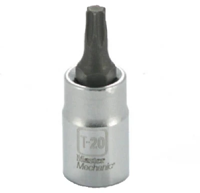 T-20 Torx Bit Socket, 1/4 In. Drive