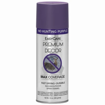 Premium Decor Spray Paint,No HuntingPurple, 12 oz.
