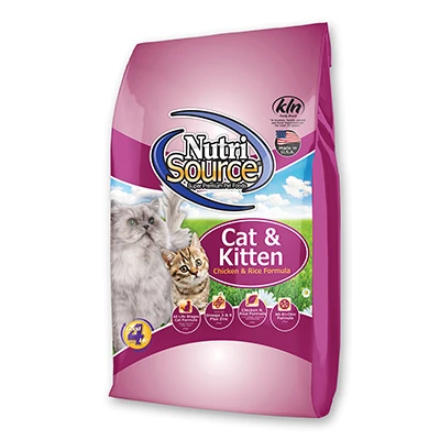 Dry Cat & Kitten Food, Chicken Rice, 4 Lbs.