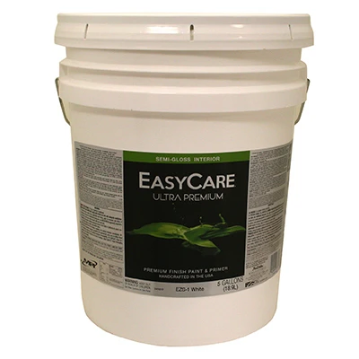 Ultra Premium Interior Latex Paint & Primer, White Semi-Gloss, 5 Gallons