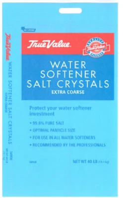 Water Conditioning Salt Crystals, For Extra Coarse Water, 40 Lbs.