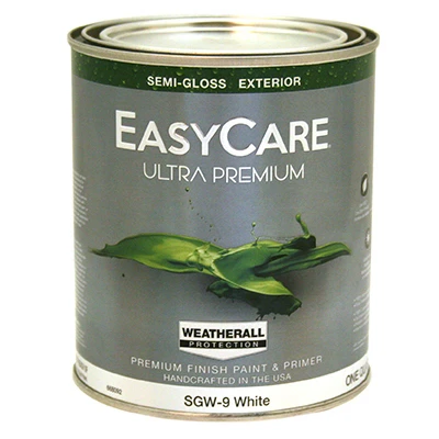 Platinum WeatherAll Exterior House Paint & Primer, WAESG9, White, Semi-Gloss, Quart