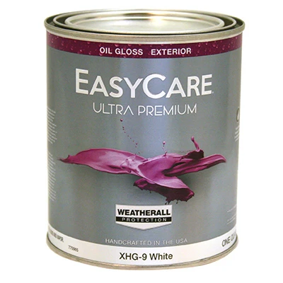 Ultra Premium WeatherAll Exterior House Paint, White Gloss, Oil-Base, Qt.