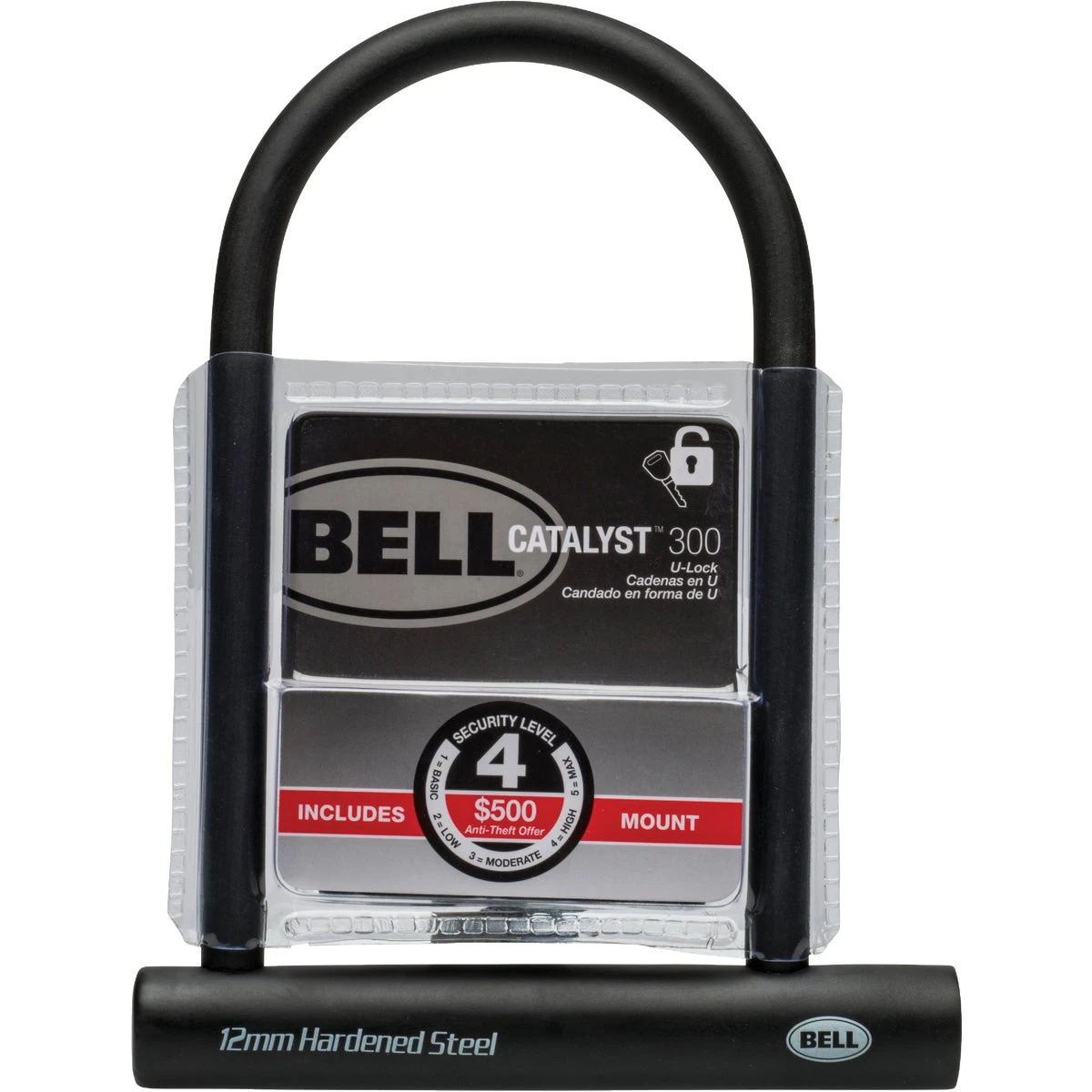8-Inch Hands-Off Bicycle U-Lock