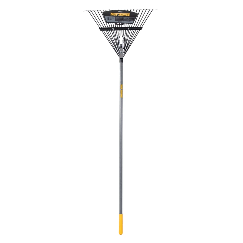 Steel Leaf Rake, 22 Tines, Wood Handle