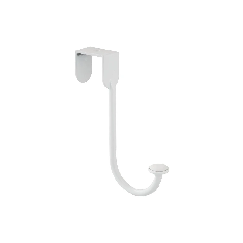 Over Door Hook, Metal, White