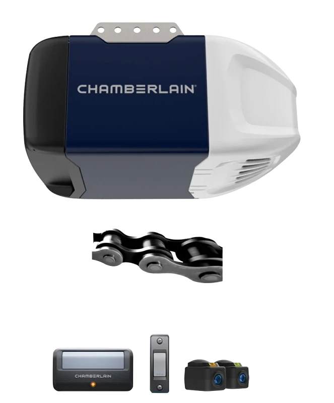 Chain Drive Garage Door Opener, 1/2-HP Motor