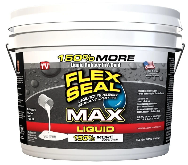 Flex Liquid Max, White, 2-1/2 Gallons