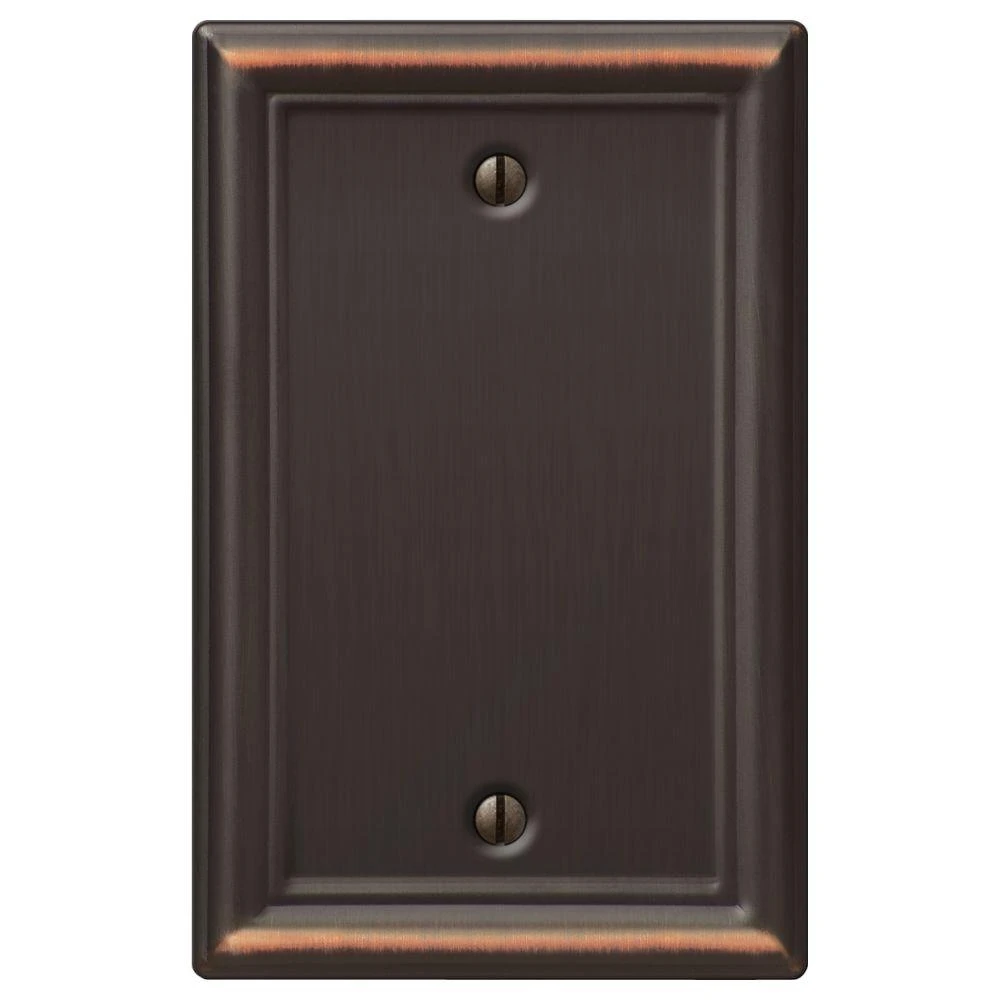 Chelsea Wall Plate, Aged Bronze, Steel, 1 Blank