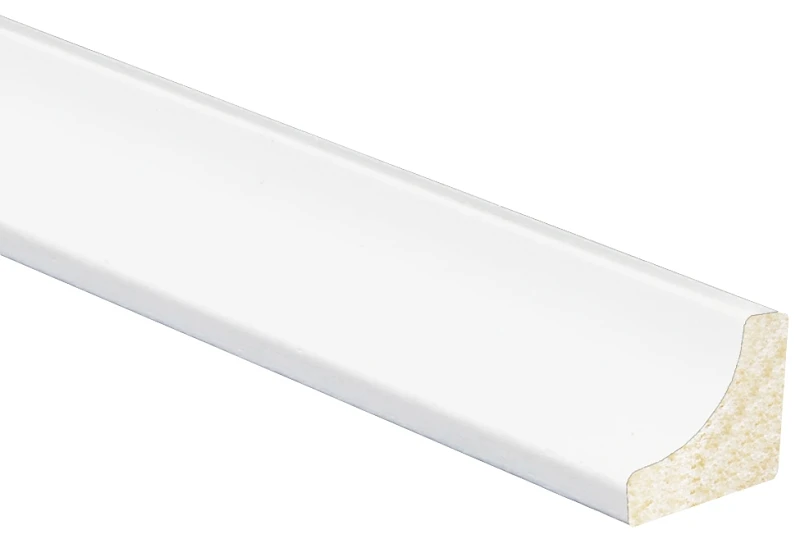 Interior Crown Moulding, Crystal White Polystyrene, 11/16-In. x 8-Ft.