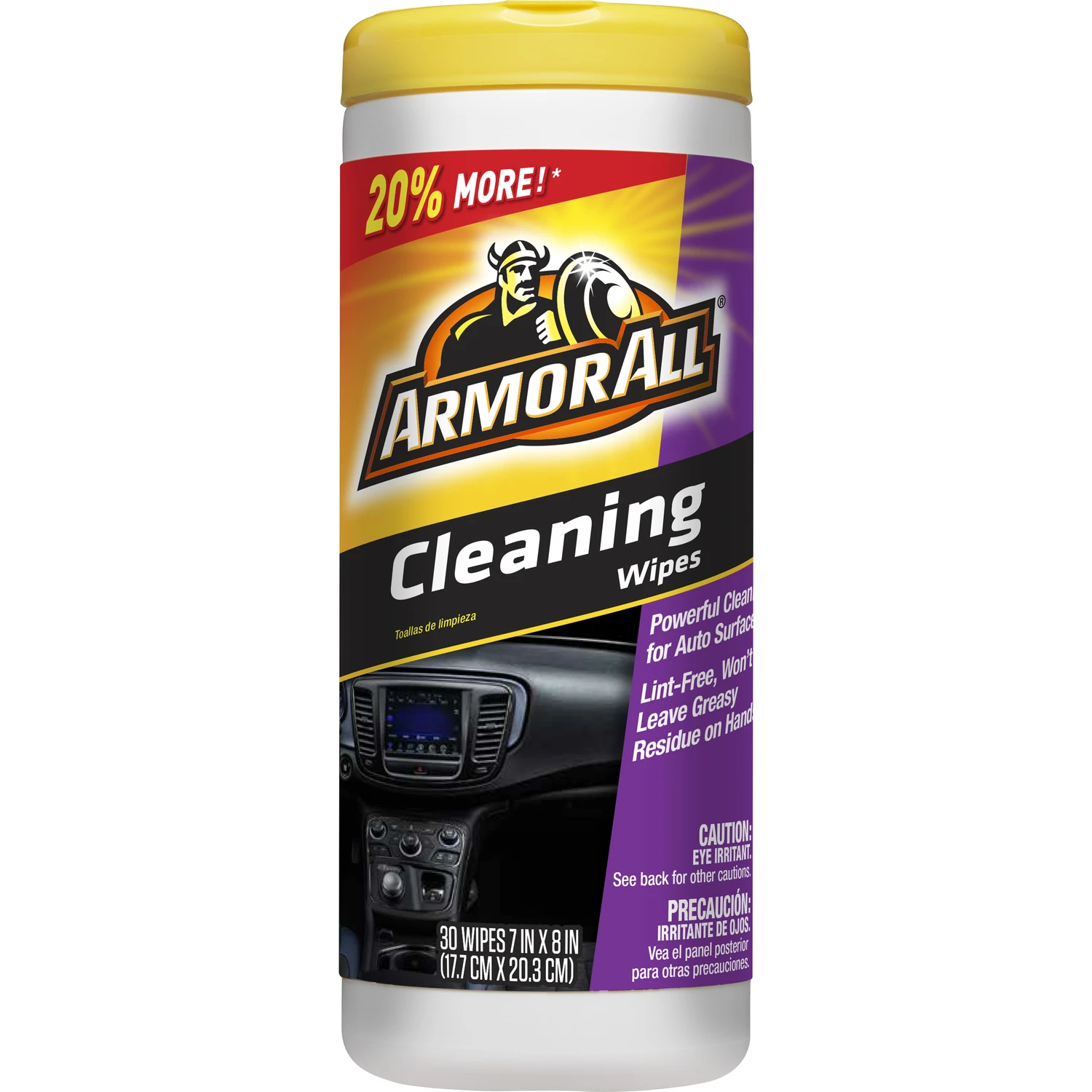 Car Cleaning Wipes, 30 Count
