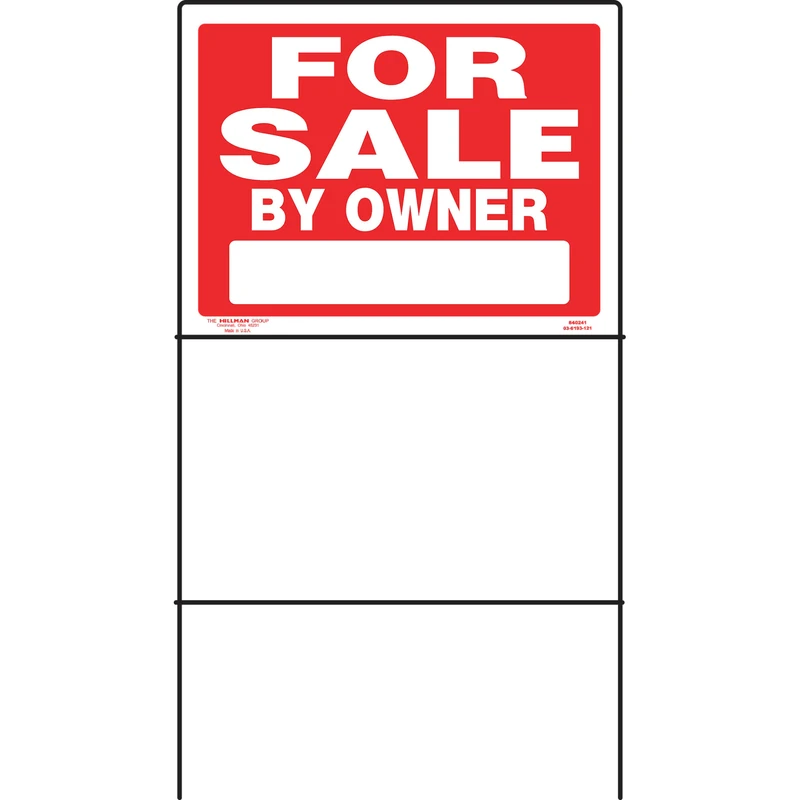 For Sale by Owner Sign with Frame, 18 x 24-In.