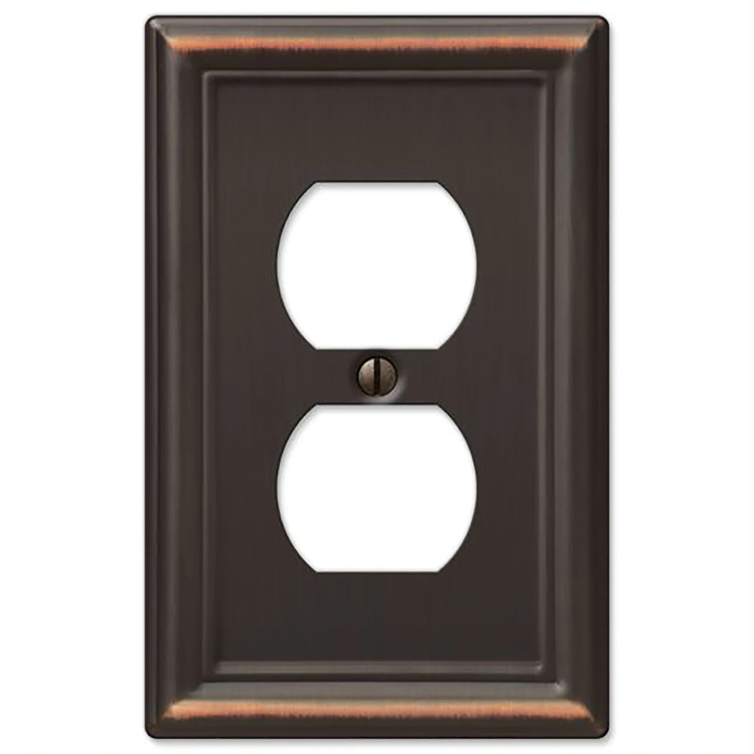 Chelsea Wall Plate, Aged Bronze, Steel, 1 Duplex