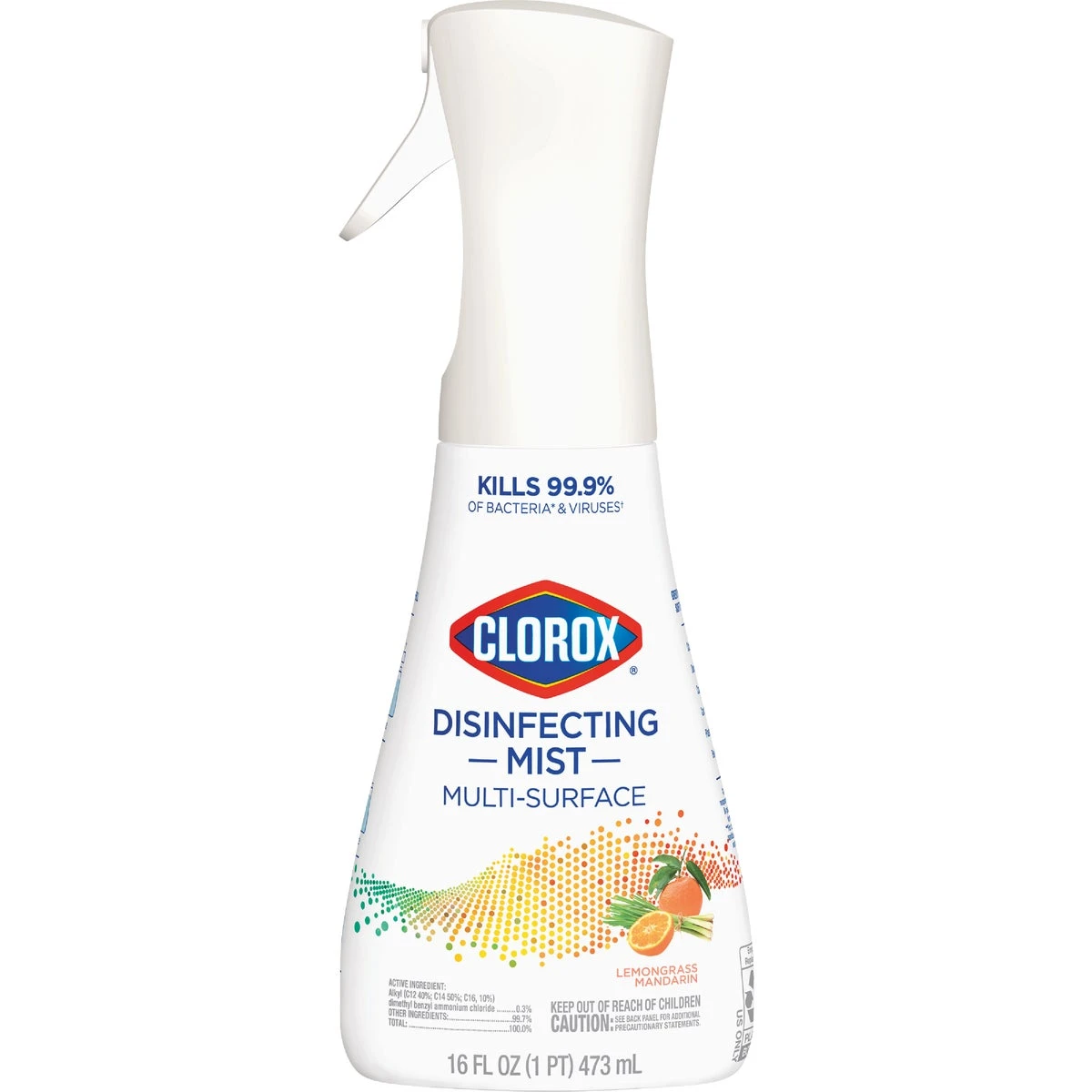 Disinfecting Mist, Lemongrass Mandarin Orange, 16 oz. Spray